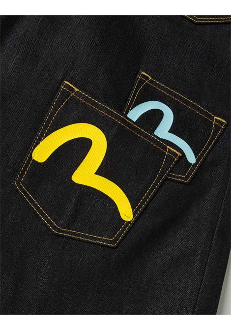 Shorts in denim EVISU | 2EAHTM5DS7031INDX RAW INDIGO